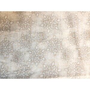 Winter Snowflake Pattern Fabric For Quilting & Crafts half yard
